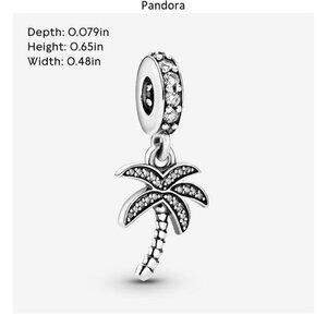 Pandora Silver Palm Tree Charm